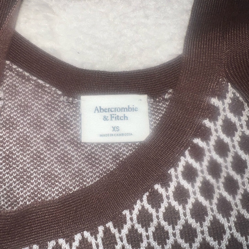 Abercrombie and Fitch XS  tank top, brown and white